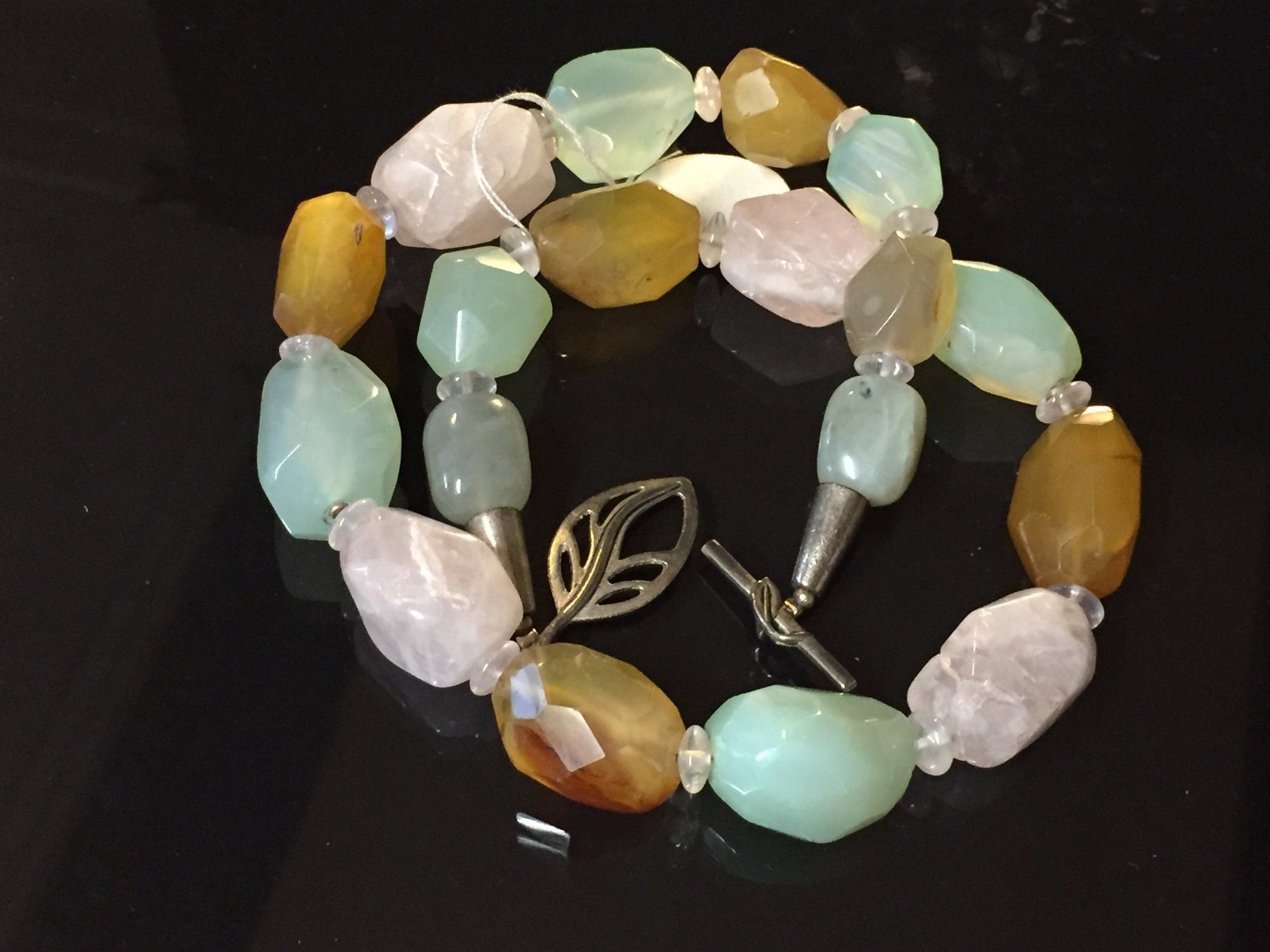 Catenine: Wunderschöne Kette aus Chalcedon & Achat – Nuovo (secondo la descrizione) da Schaffhausen venduto da uniqueketten 6
