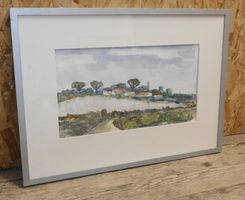 Aquarell signiert gr Aquarell signiert Bild