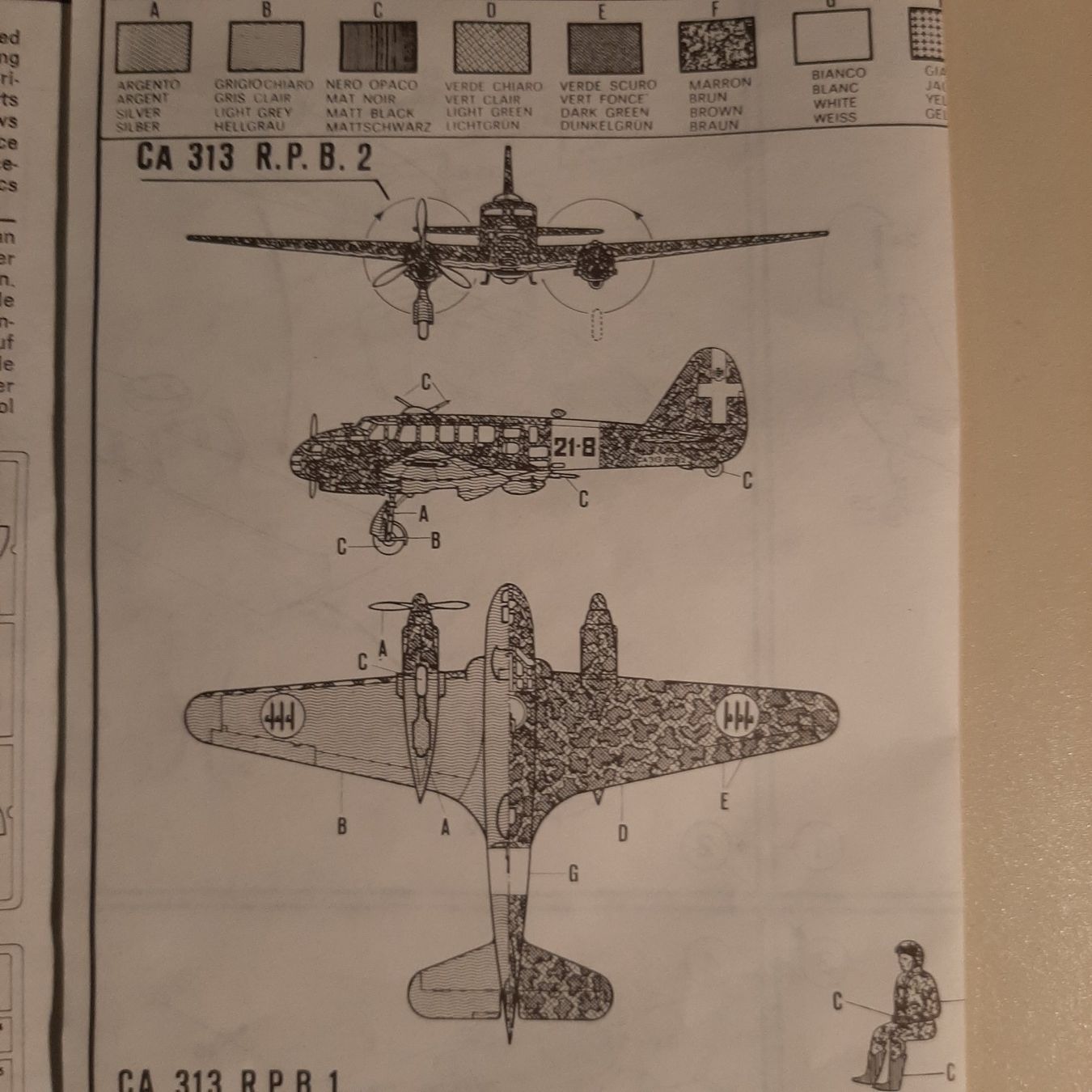 Italeri Kit di modellismo & Modellini statici: 1231 ... Caproni CA-313/314 ... Italeri 106 – Nuovo (secondo la descrizione) da Bonstetten venduto da Benibanny59 1