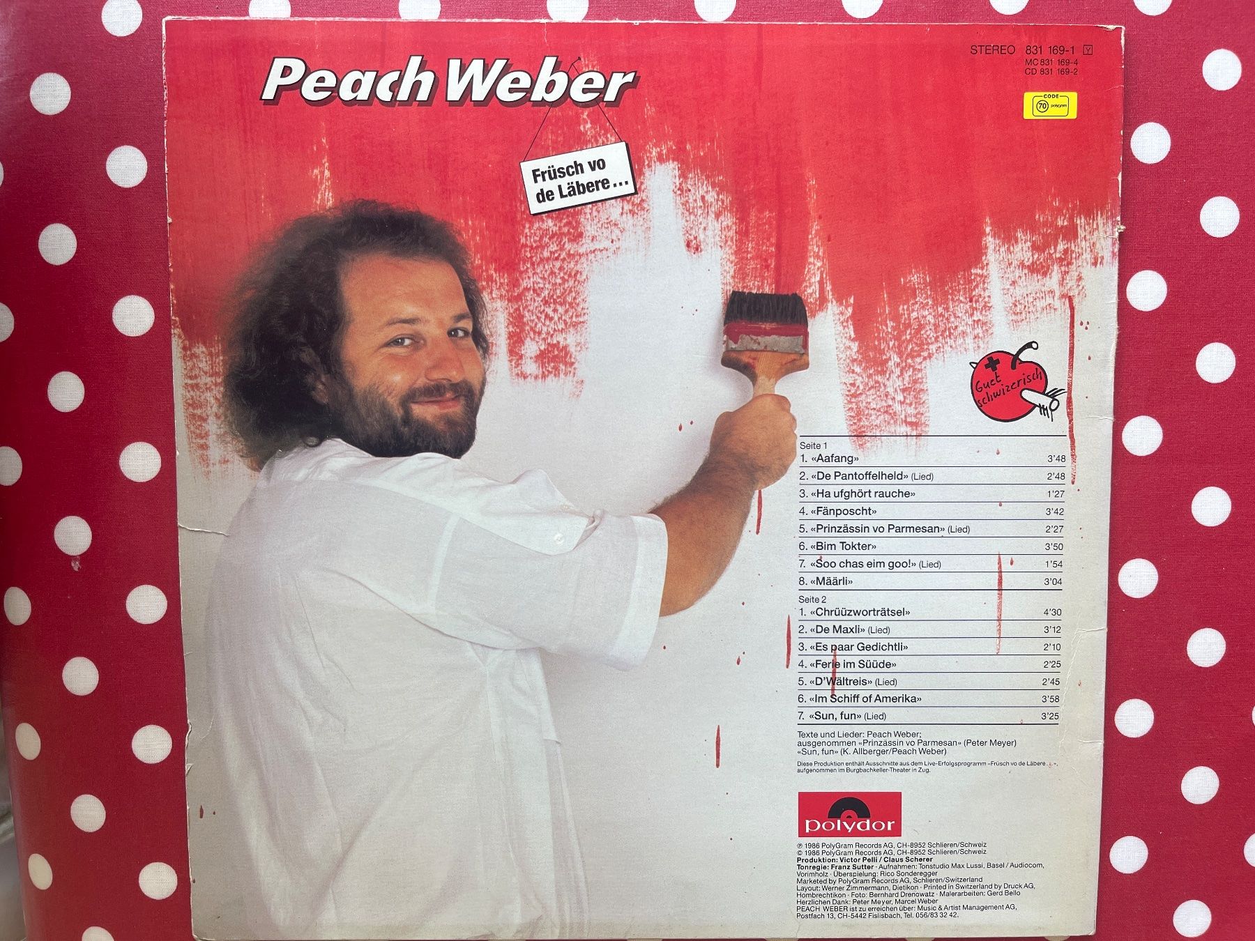 Dischi in vinile: A504/Peach Weber - Früsch vo de Läbere – Usato da Frutigen venduto da Philippe_jsp 1