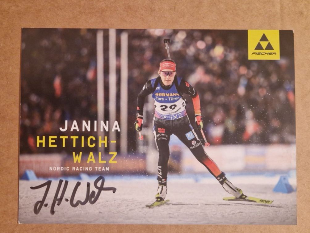 Autografi: Janina Hettichwalz - handsigniert – Usato da Menziken venduto da Autogramme