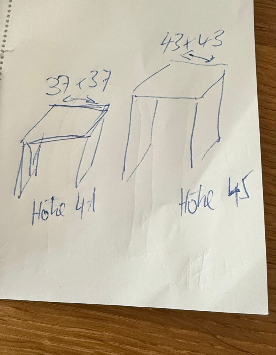 Tavoli: Beistelltisch Set 2 Stck Glas Metall – Usato da Züberwangen venduto da sas_23 1