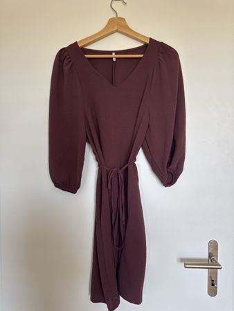 Kleid JDY altrosa mit Bindegürtel Grösse XXS guter Zustand
