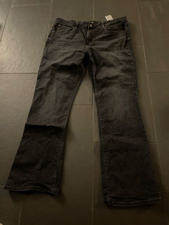 Schwarze C&A Bootcut Jeans, Gr. 50, neuwertig, Top Zustand