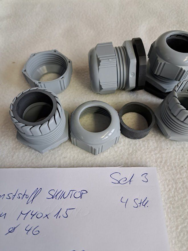 Cavi: Kabelverschraubung 4Stk. M40 Kunststoff Set 3 – Nuovo (secondo la descrizione) da Sargans venduto da Bomp 5