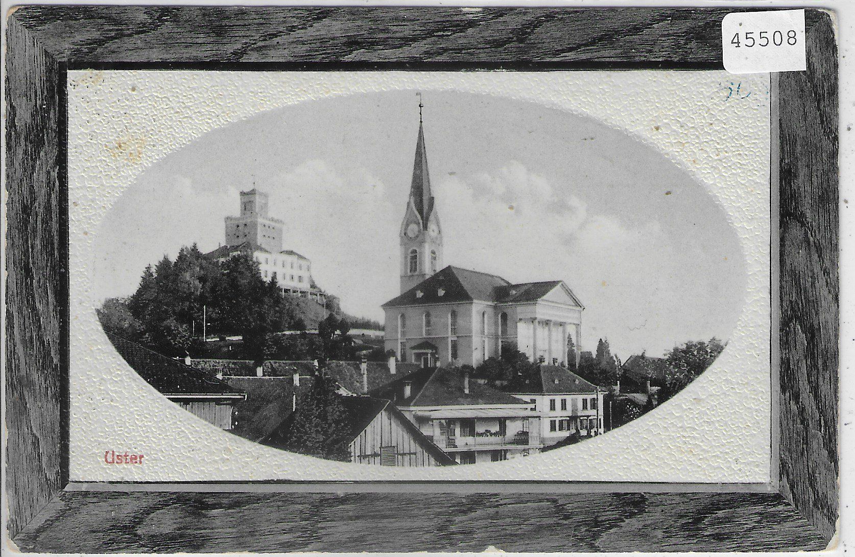 Cartoline postali: Uster - Kirche und Schloss – Usato da Ettingen venduto da Kartenplanet