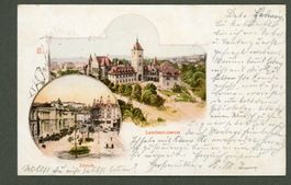 AK color Farblitho Zürich ZH Landesmuseum ≈ 1901 