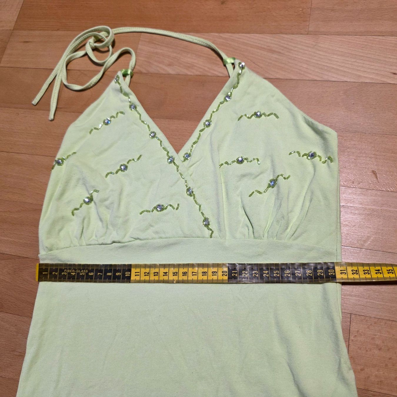Top: Vintage Top grün M mit Perlen elegant – Usato da Wald ZH venduto da CapLux 3