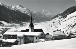 Münster  VS  im Goms  mit Weisshorn       um 1968