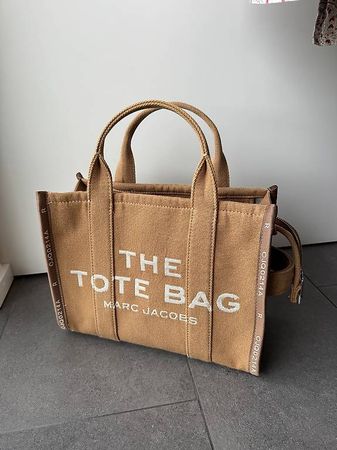 Marc Jacobs Tote Bag Brown Jacquard