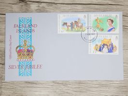 CL05 Enveloppe + Timbre Falkland Islands 1977