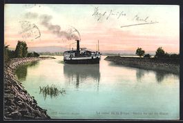 Mont-Vully, Le canal de la Broye, sortie