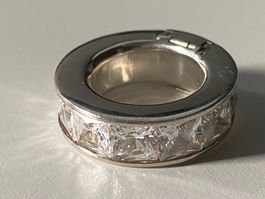 exklusiver Silberring (925) mit Zirkonia, Grösse 48