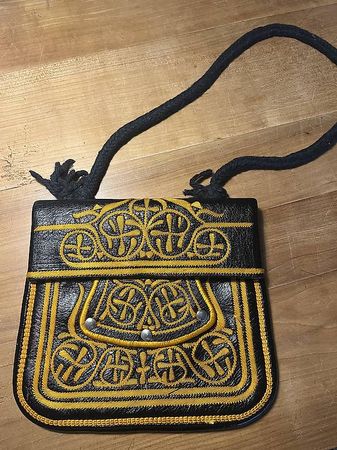 VINTAGE MAROKKANISCHE HANDTASCHE LEDER