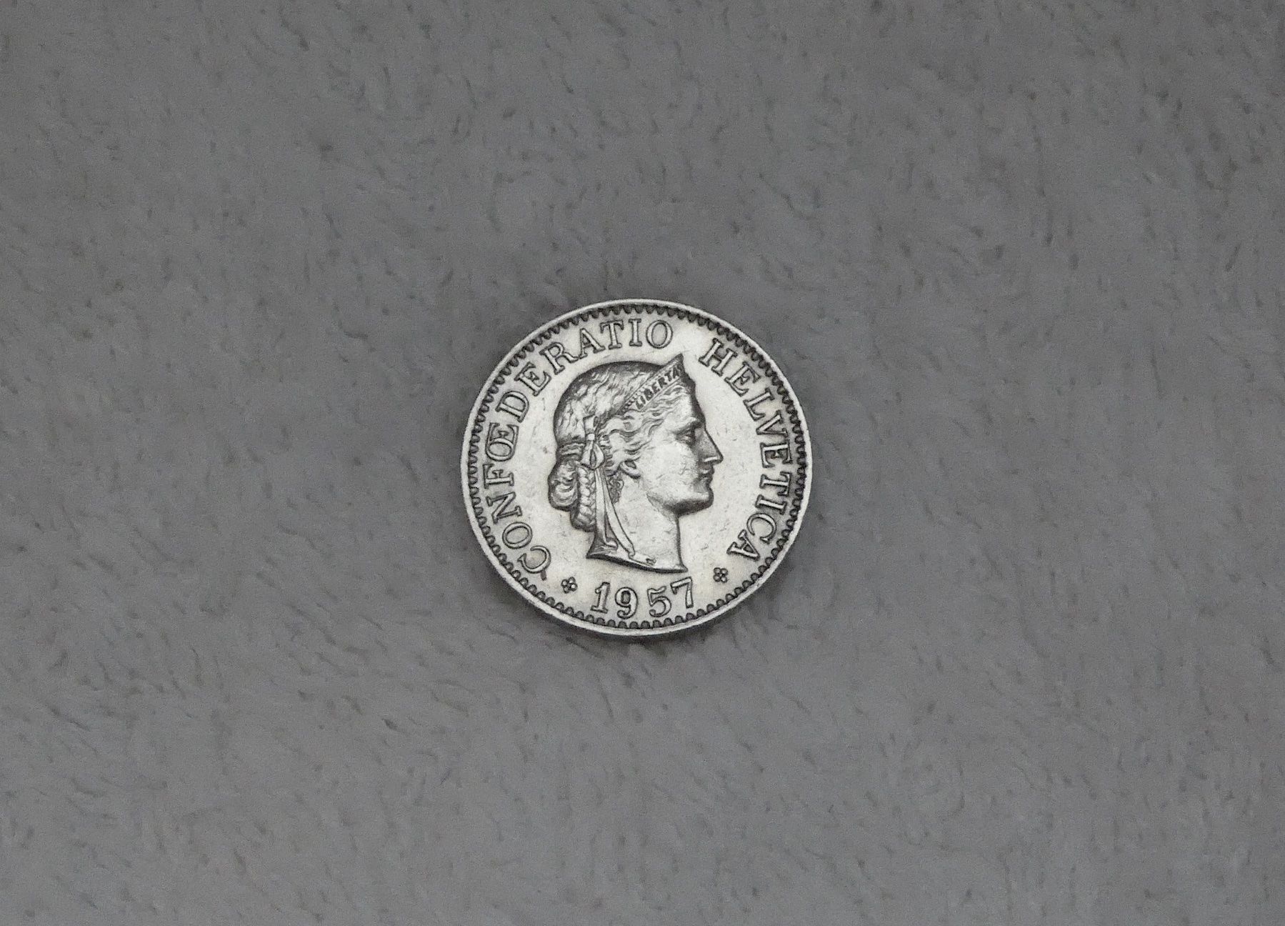 Tutti le monete: 10 centimes/rappen 1957 – Usato da Nyon venduto da Ilmi09