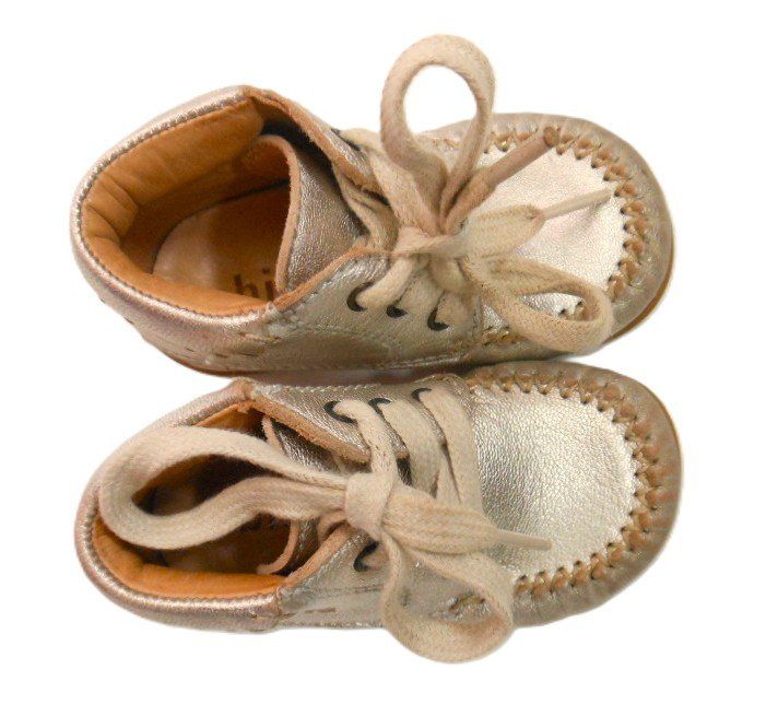 Bisgaard Scarpe per ragazze: weiche BISGAARD Gr. 21 Leder Halbschuhe GOLD NP80.-+ – Usato da Basel venduto da frausommerwind 1