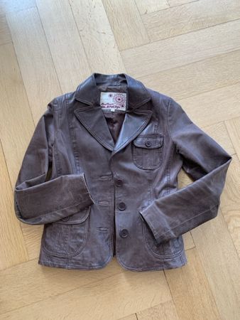 Lederjacke braun
