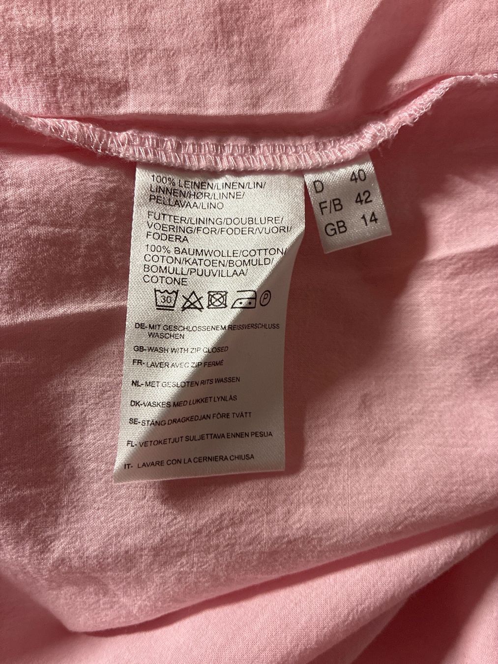 Peter Hahn Vestiti: Leinenkleid von Uta Raasch Gr 40 – Usato da Davos Platz venduto da nanigl 4