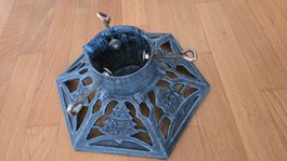 Christbaumständer 36cm/Sechseck, Gusseisen Grün