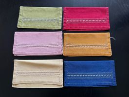 6 Vintage Servietten-Taschen