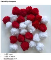 Pompons in diversen Farben