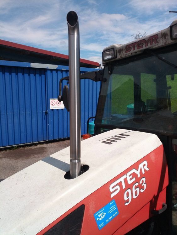 Auspuff Traktor Agrar Endrohr 150cm Gebogen Endstück