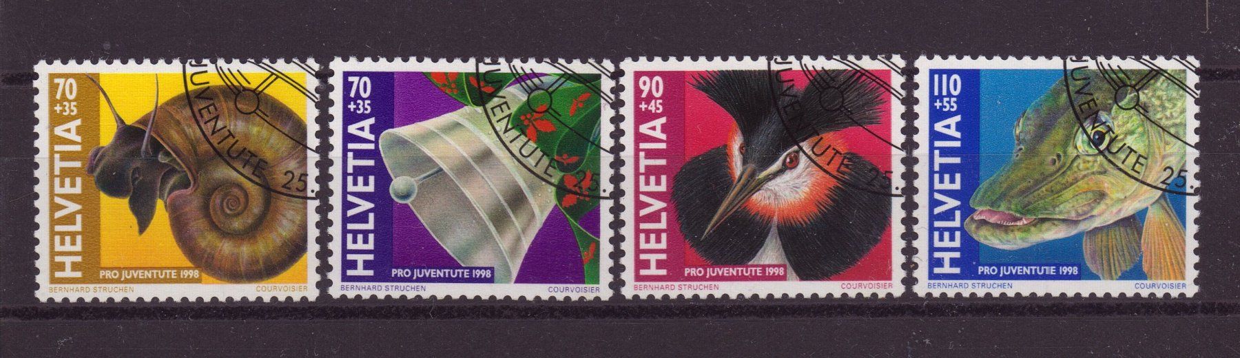 Tutti i francobolli: 1999 Satz Pro Juventute ET Kat.Wert 8.00 – Usato da Eggersriet venduto da stamp303