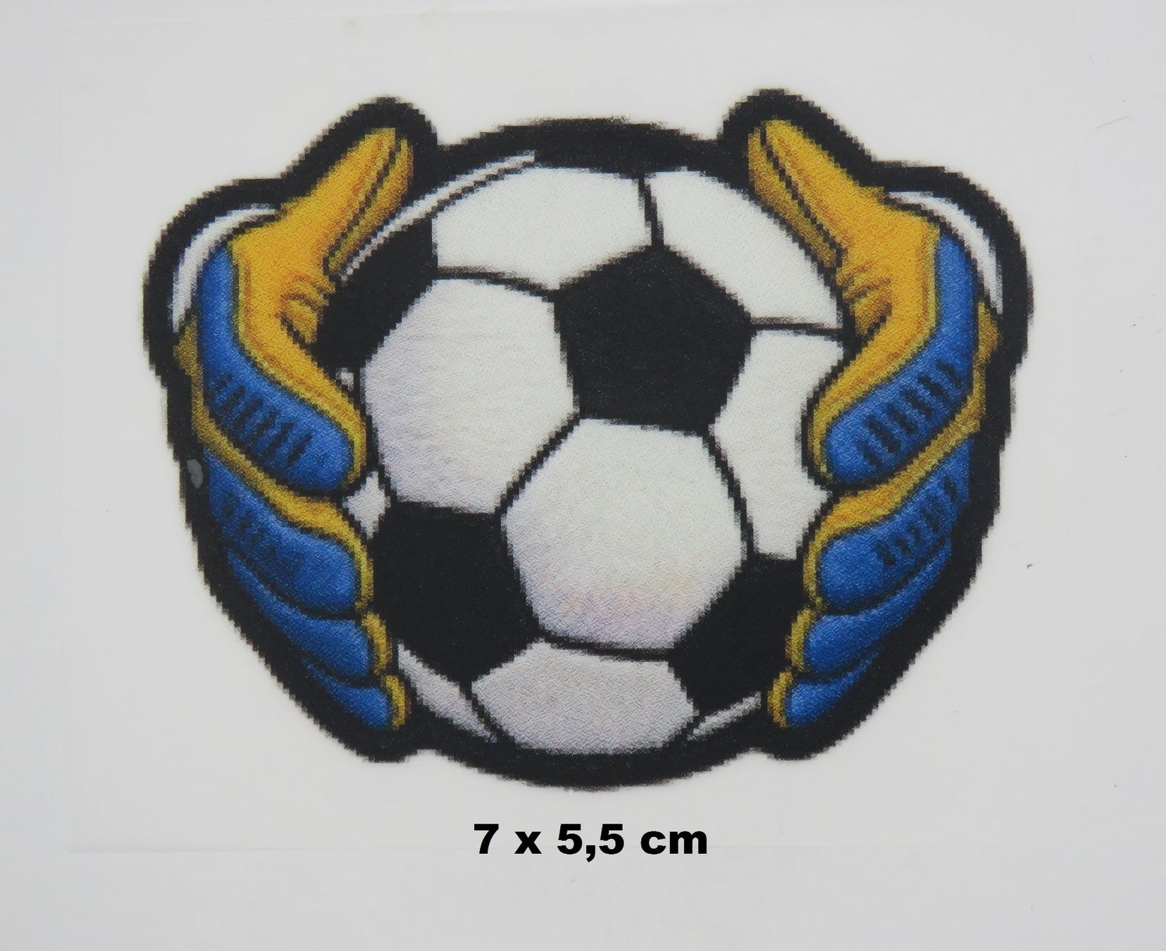 Aufkleber: Cooler - FUSSBALL Patch - Aufbügel Bild -  7x5,5cm – Neu und originalverpackt aus Grenchen von Yamahwildstar16