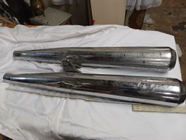 Auspuff Silentium Ducati Paar verchromt gebraucht