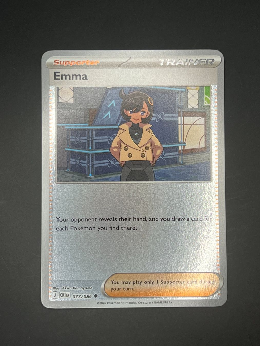 Pokémon Sammelbilder & Trading cards: Pokemon Emma Reverse 077/086 CRI EN 2026 – Gebraucht aus Winterthur von WintiCollect