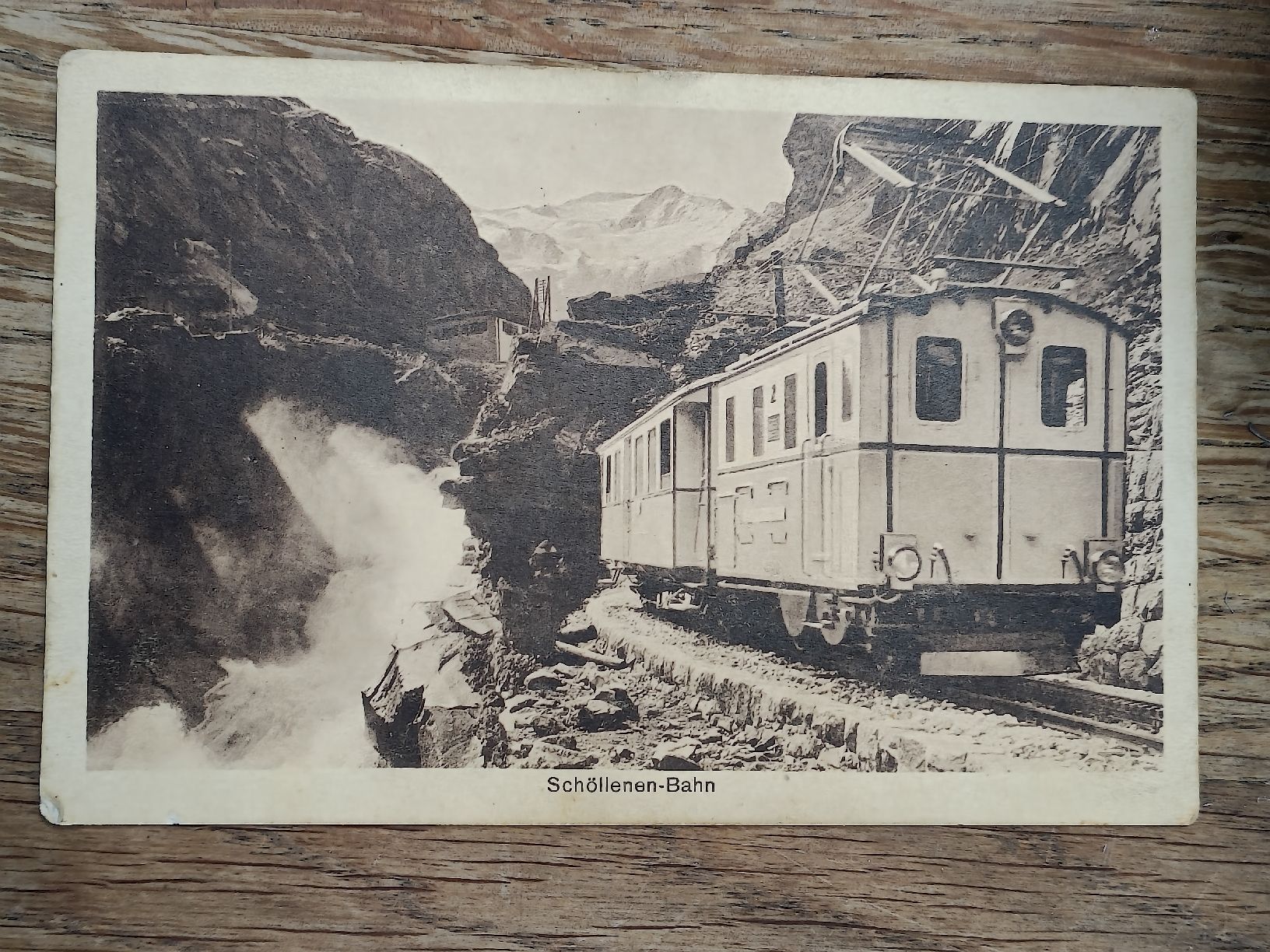 Ansichtskarten: Alte PK / Schöllenen Bahn - Ausgabe ca. 1925 – Gebraucht aus Brugg AG von Ente015