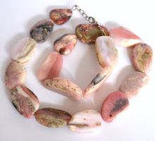 SALE! KETTE STEINKETTE EDELSTEINKETTE ECHTE OPALE OPAL