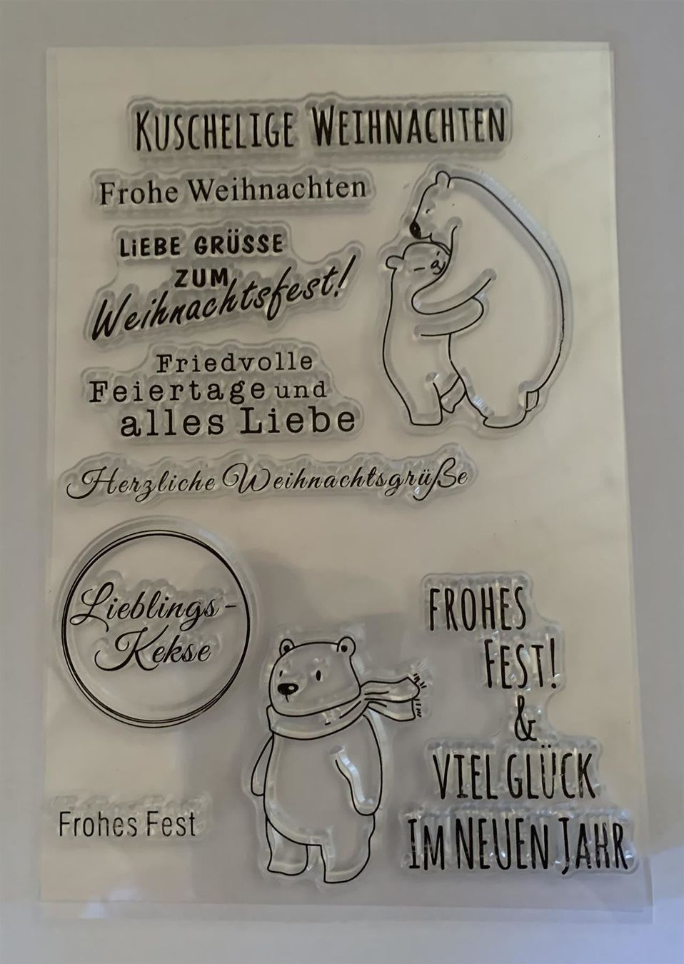 Stempel: Silikonstempel Kuschelige Weihnachten – Neu und originalverpackt aus Kaltbrunn von schere-stein-papier