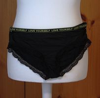 Slip schwarz mit buntem Gummi Gr. L (19)