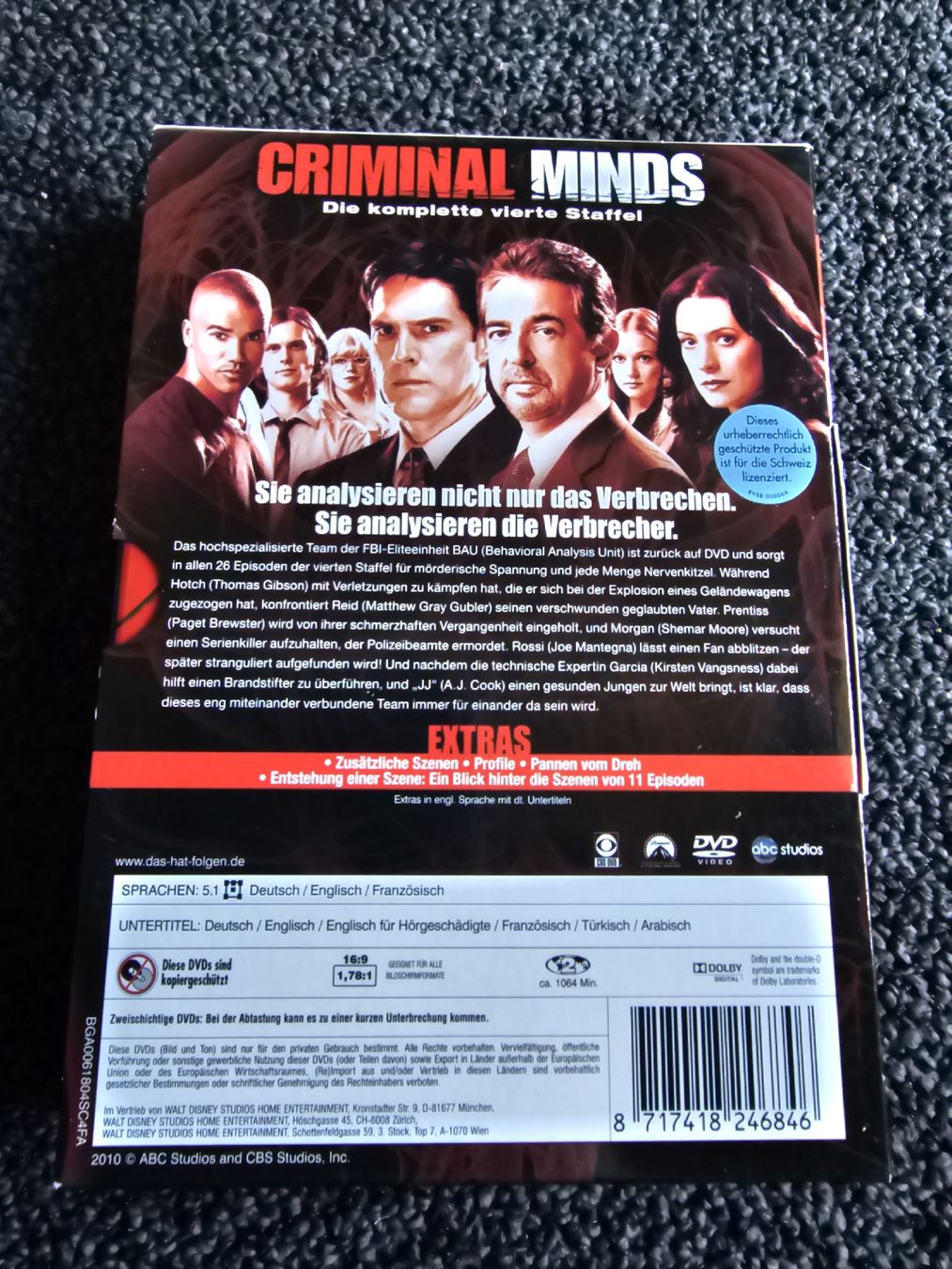 Tutti i DVDs: Criminal Minds - Die komplette vierte Staffel  – Usato da Ruswil venduto da jan_bxl5 1
