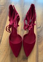 Dune London Wildleder Pumps, Gr. 40, Rot, Top Zustand!
