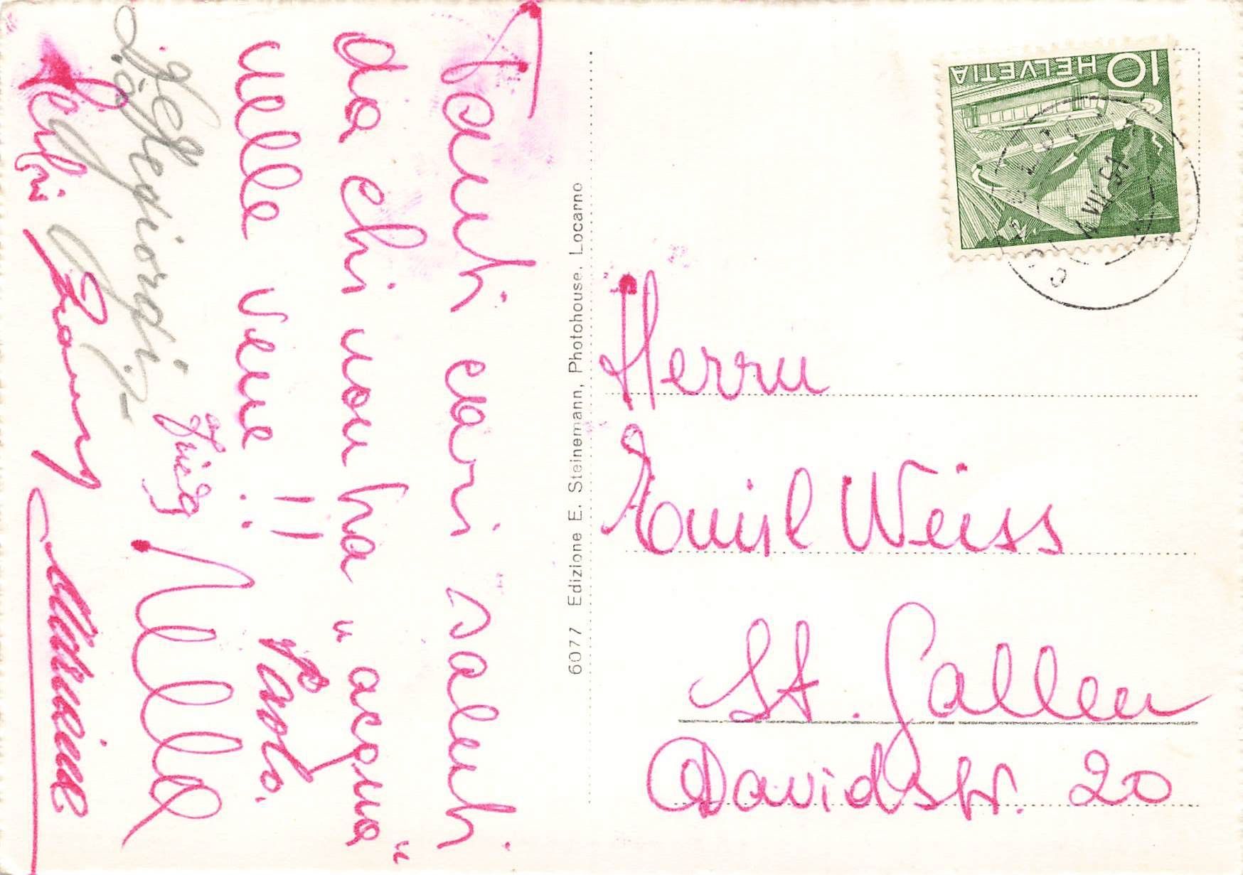 Cartoline postali: Motivo valle onsernone G – Usato da Biasca venduto da Blenio71 1
