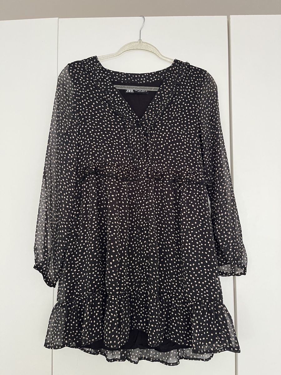 Zara Vestiti: Minikleid Schwarz Gepunktet Grösse S – Usato da Oberrieden venduto da sha_kzs8