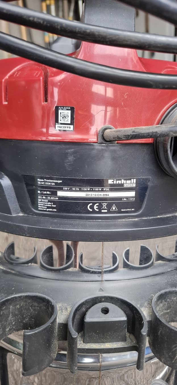 Einhell Staubsauger & Zubehör: Nass-/Trockensauger Einhell TE-VC 2230 SA  – Gebraucht aus Guntershausen von Jtattoo 5