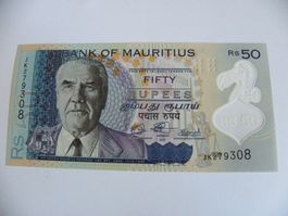 Mauritius, 50 Rupien 2021, P-65,  Polymer, Unzirkuliert