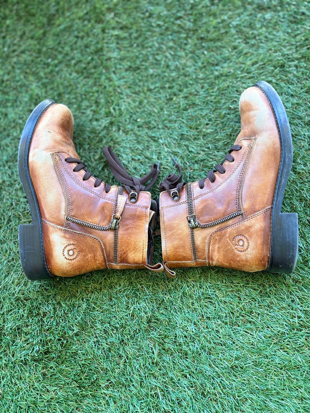 Bugatti Damenschuhe: Bottines Bugatti en cuir cognac – Gebraucht aus Cheseaux-Lausanne von Ya5te 3