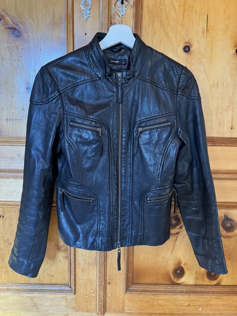 Hallhuber Giacche: Hallhuber Lederjacke Grösse XS/S – Usato da Zürich venduto da 411osmanbey 4