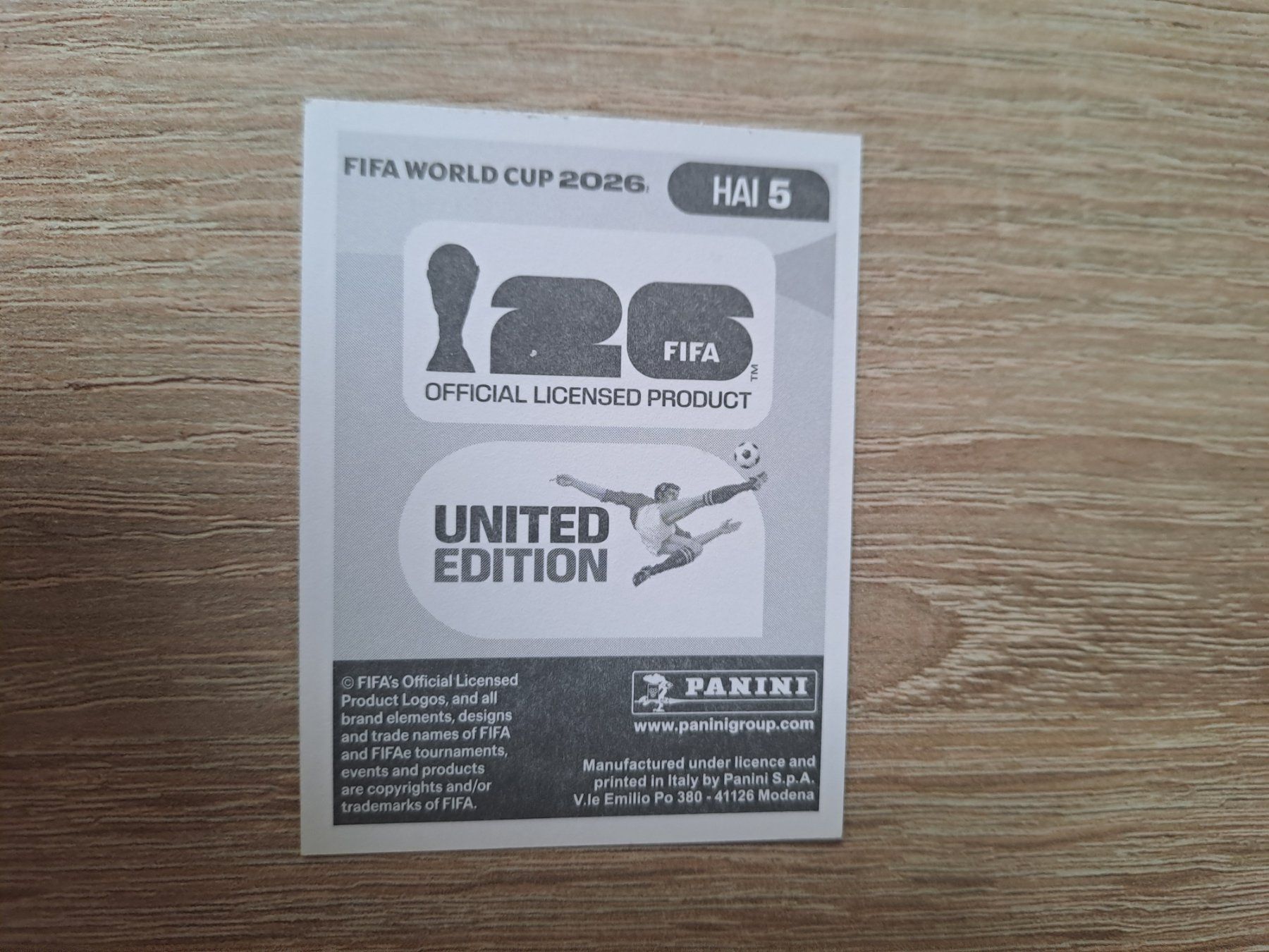 Fifa Sammelbilder & Trading cards: HAI 5 – Neu (gemäss Beschreibung) aus Pratteln von olliw 1