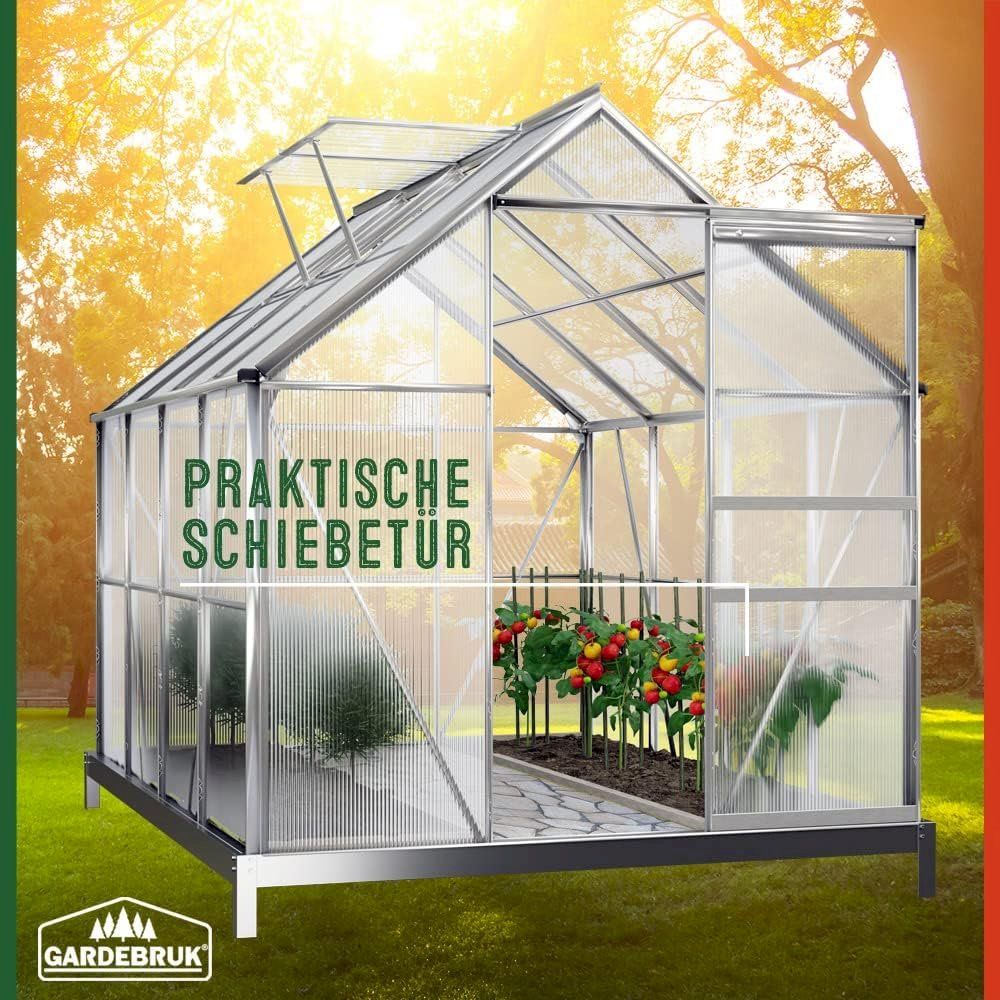 Casette da giardino & serre: Gewächshaus 250x190x195cm mit Fundament – Nuovo e nell'imballaggio originale da Bottighofen venduto da zaap 6