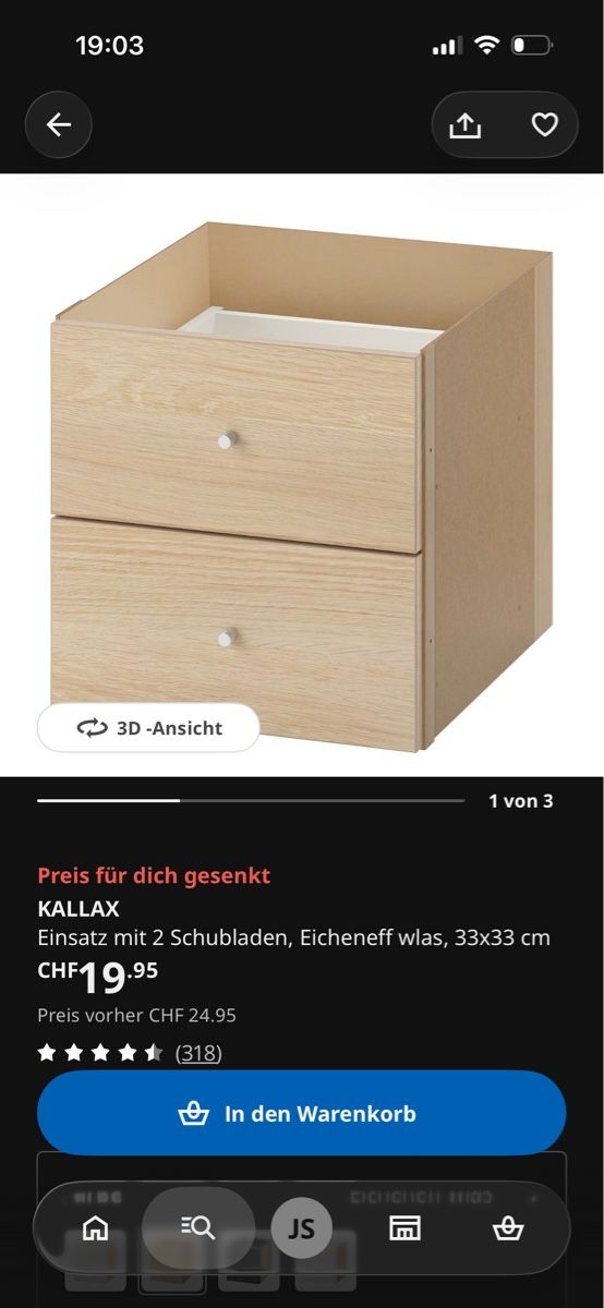 Ikea Scaffali: Kallax Eicheneff 147x147cm – Usato da Oensingen venduto da Jamie21399 5