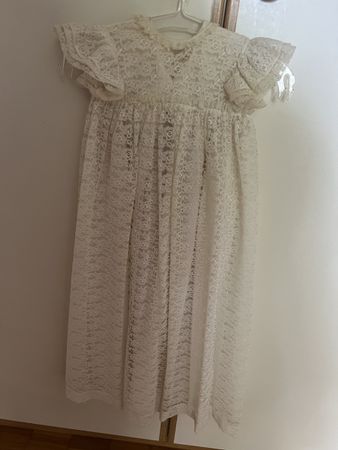 Taufkleid mit Häubchen, Vintage, Grösse unbekannt, Top! (53)