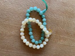Armband Perlen aus Echtstein