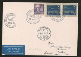 1938 : Sonderflug Nr. 38.4.c Stockholm - Zürich