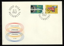 1967, FDC, Werbe- und Gedenkmarken (Nr. 446–447)