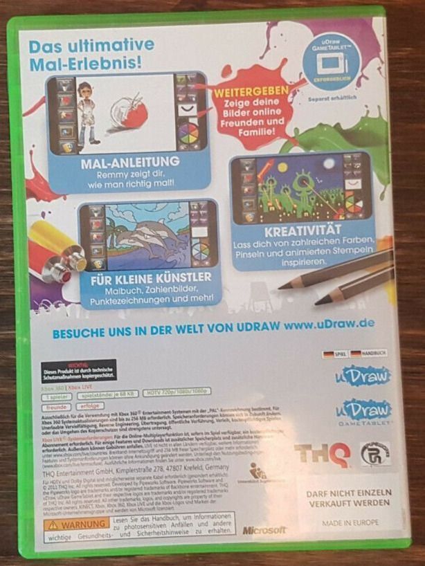 Microsoft Spiele: uDraw Studio - Instant Artist (Deutsch)  X-Box 360 – Gebraucht aus St. Gallen von elk2021 3